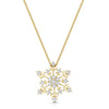 Berry's 18ct Yellow Gold Diamond Snowflake Pendant - Berry's Jewellers