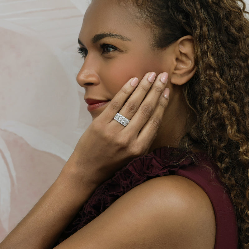 Berry's Platinum Oval & Round Brilliant Cut Diamond Dress Ring - Berry's Jewellers