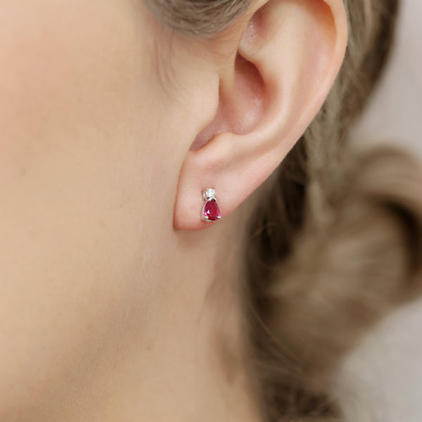 Berry's 18ct Ruby And Diamond Earrings - Berry's Jewellers