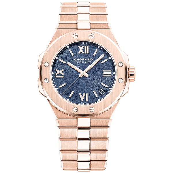 Alpine Eagle 41mm 18ct Rose Gold Blue Dial Automatic Watch