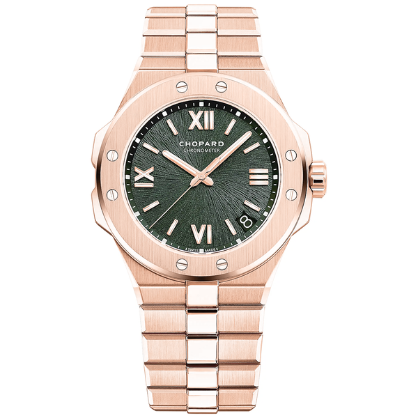 Alpine Eagle 41mm 18ct Rose Gold Pine Green Dial Automatic Watch