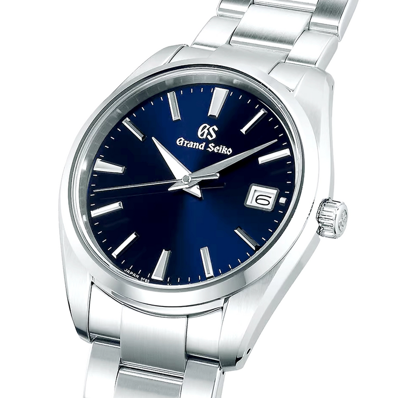 Grand Seiko Heritage 40mm Blue Sunray Dial Mens Bracelet Watch - Berry's Jewellers