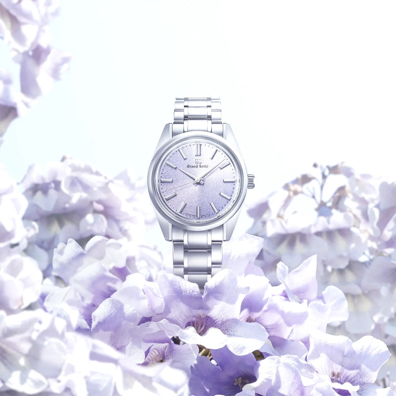 Grand Seiko Heritage 36.5mm 'Purple Kiri' Ladies Manual-Winding Bracelet Watch - Berry's Jewellers