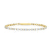 18ct Yellow Gold Mixed Cut Diamond Line Bracelet