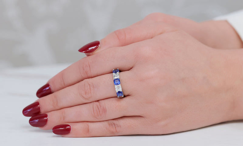 Coloured Gemstone Eternity Rings