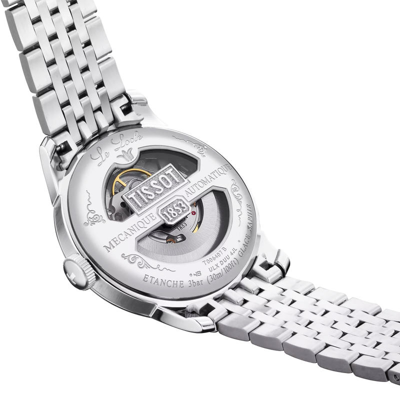 Tissot Le Locle 39mm Silver Dial Bracelet & Complimentary Strap Automatic Watch - Berry's Jewellers