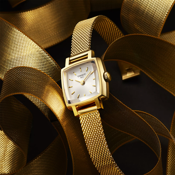 Tissot Lovely Square 20mm Yellow PVD Ladies Watch - Berry's Jewellers