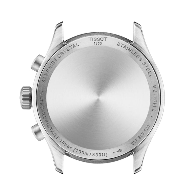 Tissot Chrono L 42mm Black Dial Beige Strap Mens Watch - Berry's Jewellers