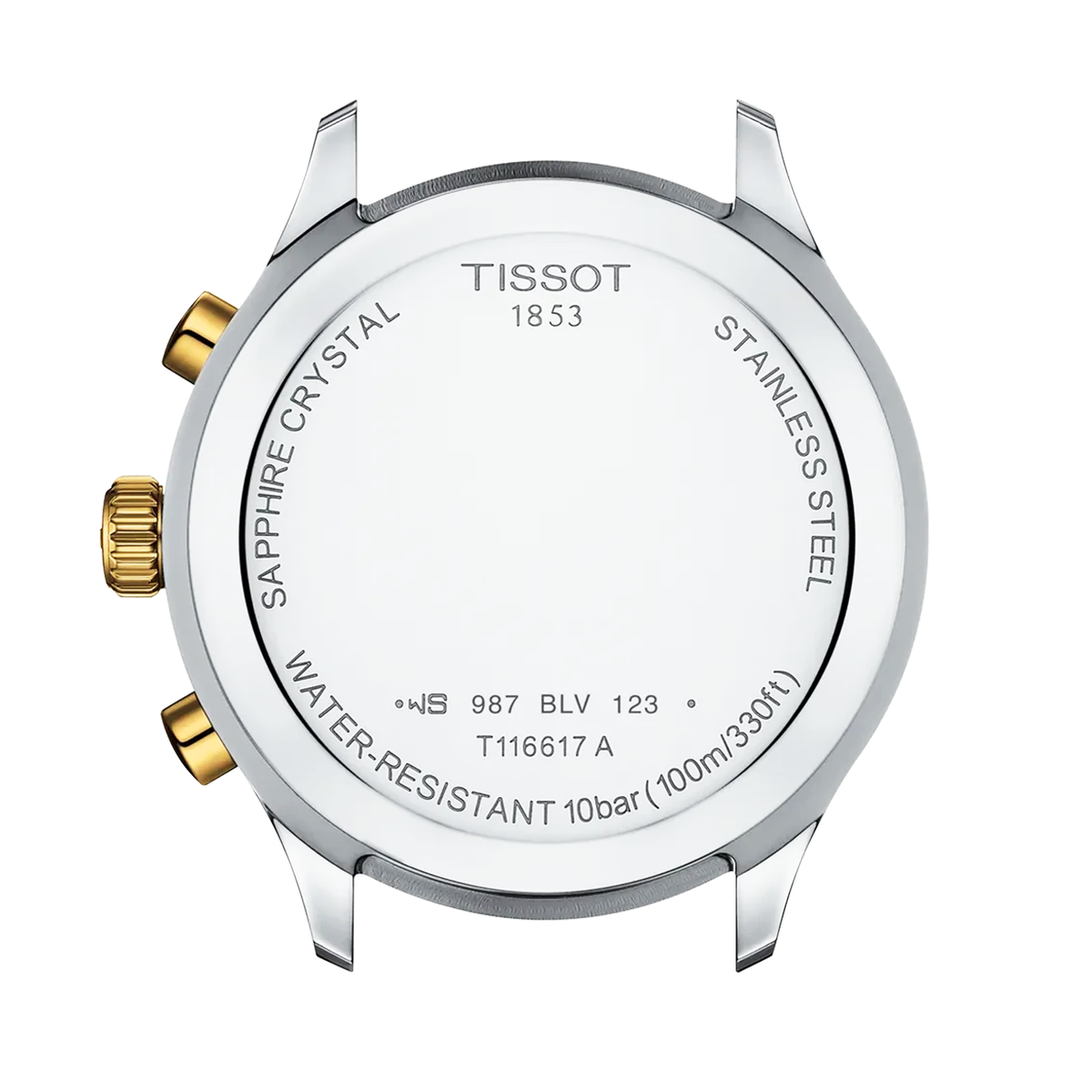 Tissot Chrono XL 45mm Blue Dial Two-Tone Bracelet Mens Quartz Watch - Berry's Jewellers