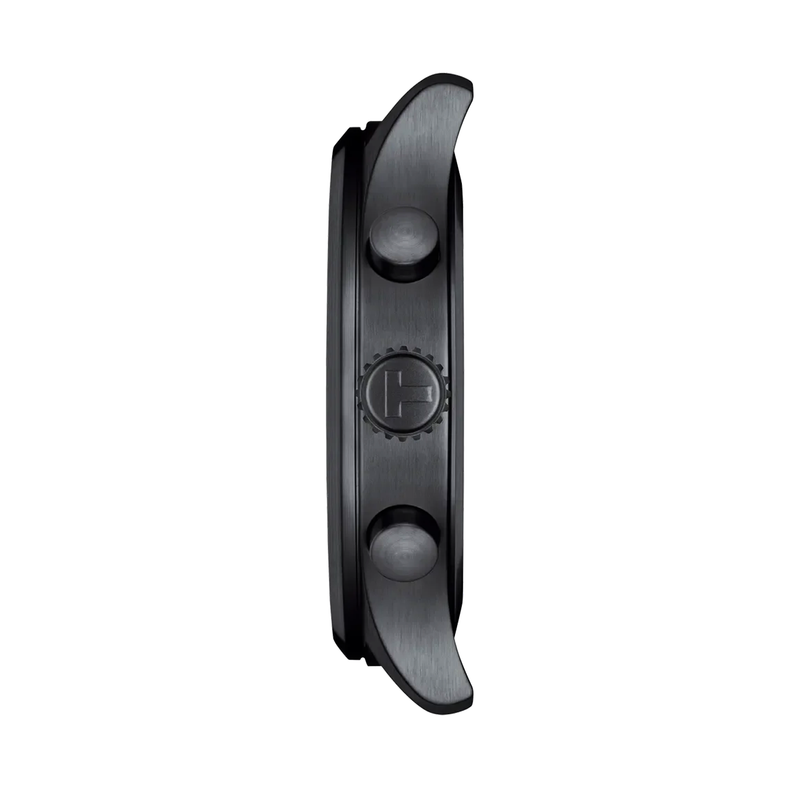 Chrono XL 45mm Black Dial Black PVD Black Strap Men Watch