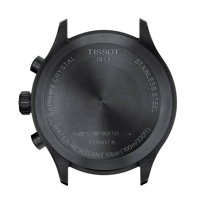 Chrono XL 45mm Black Dial Black PVD Black Strap Men Watch