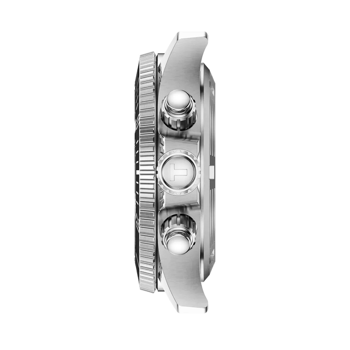 Seastar 1000 38mm Grey Gradient Dial White Bezel Chronograph Watch