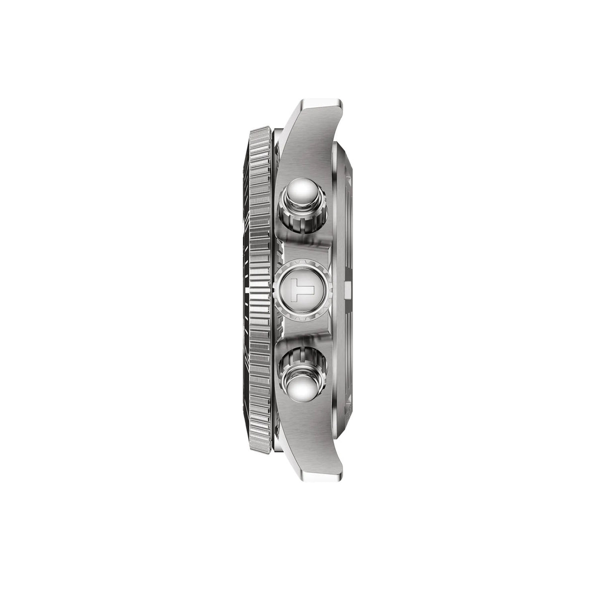 Tissot Seastar 38mm Steel Grey/Black PVD Quartz Strap Watch - Berry's Jewellers