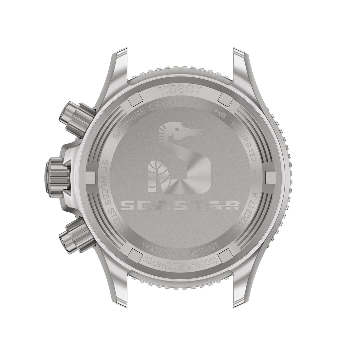 Tissot Seastar 38mm Steel Grey/Black PVD Quartz Strap Watch - Berry's Jewellers