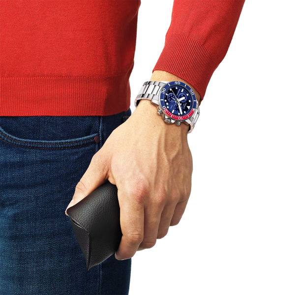 Tissot Tissot Seastar 1000 45mm Blue Dial Chronograph Watch - Berry's Jewellers