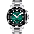 Seastar 1000 45mm Green-Black Gradient Dial Chronograph Watch