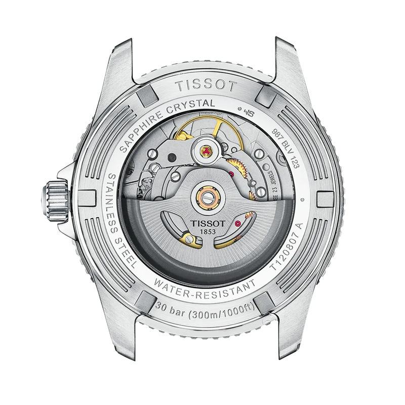 Tissot Seastar 1000 Grey Dial Steel Bracelet Automatic Watch - Berry's Jewellers