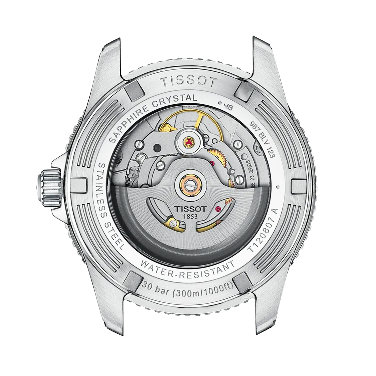 Tissot Seastar 1000 40mm Blue-Black Gradient Dial Steel Bracelet Automatic Watch - Berry's Jewellers