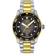 Tissot Seastar 1000 40mm Grey-Black Gradient Dial Two-Tone Bracelet Mens Automatic Watch - Berry's Jewellers