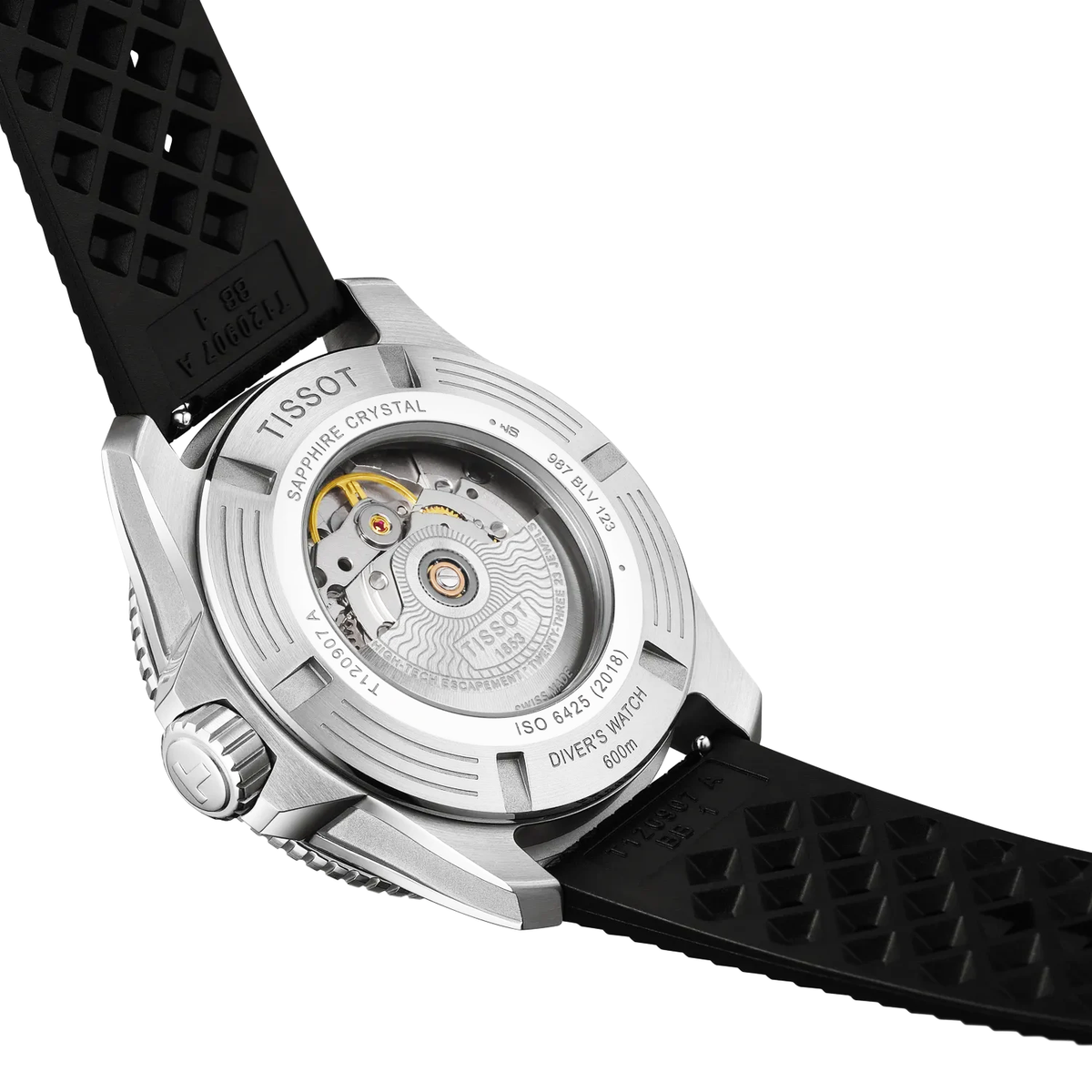 Seastar 2000 44mm Orange Dial Automatic Strap Watch