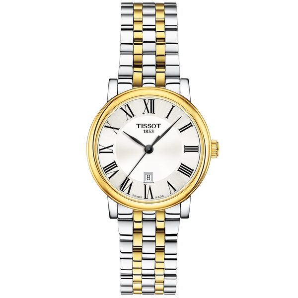 Tissot Carson Premium 30mm Silver Dial Two-Tone Bracelet Ladies Watch - Berry's Jewellers