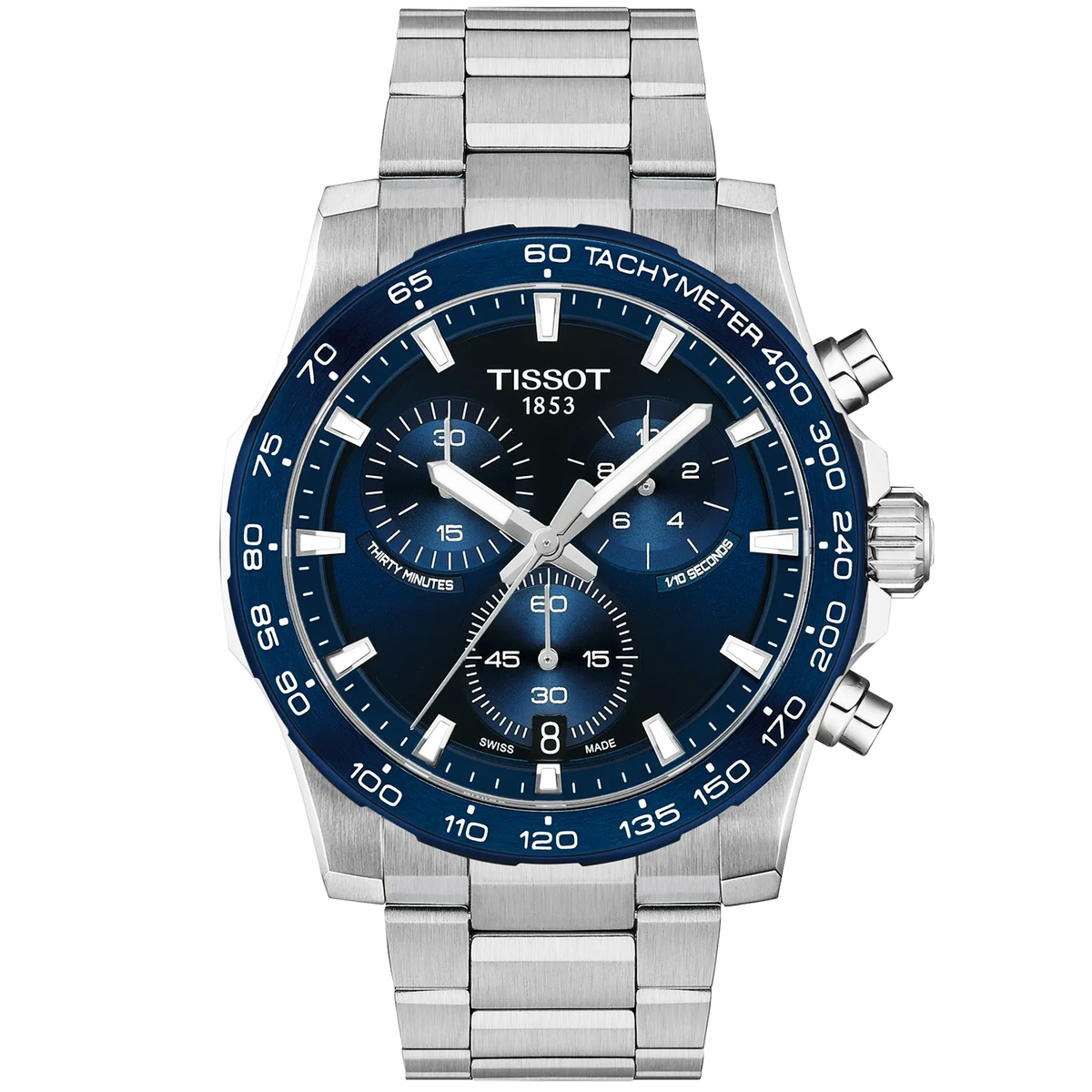 Supersport Chrono 42mm Blue Dial Steel Bracelet Watch