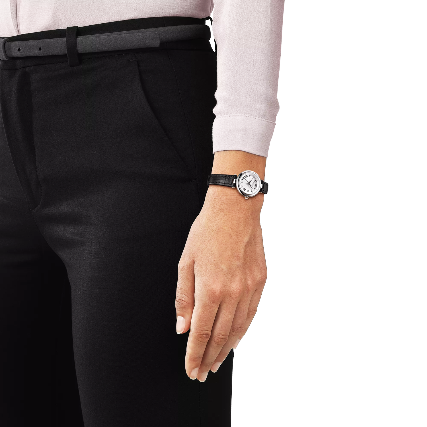 Tissot Bellissima 26mm White Dial Black Strap Ladies Watch - Berry's Jewellers