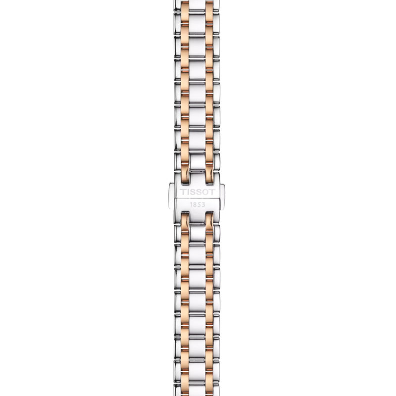 Tissot Bellissima 29mm White Dial Two-Tone Bracelet Ladies Automatic Watch - Berry's Jewellers