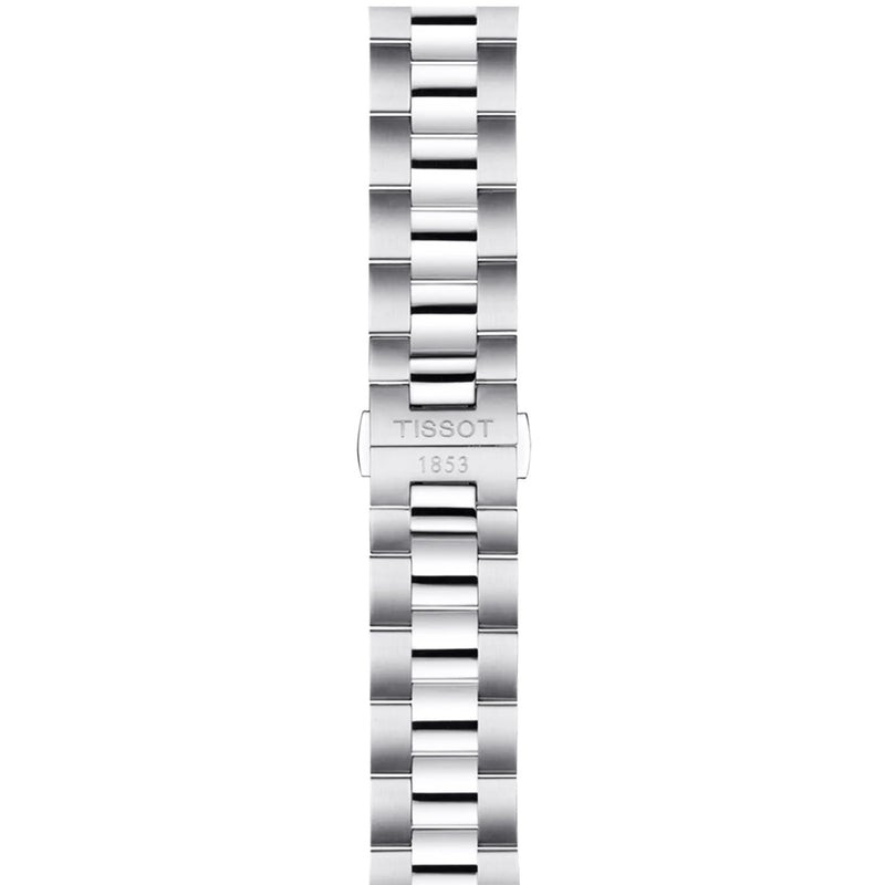 Tissot Gentleman 40mm Black Dial Steel Bracelet Automatic Mens Watch - Berry's Jewellers