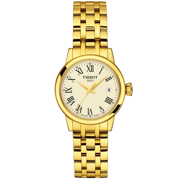 Classic Dream 28mm Ivory Dial Yellow PVD Ladies Watch