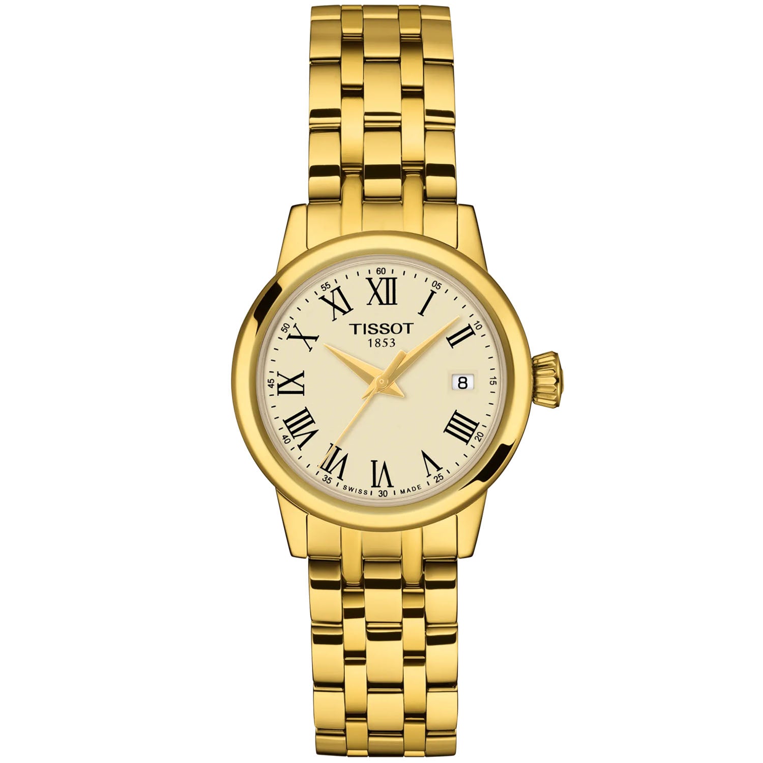 Classic Dream 28mm Ivory Dial Yellow Gold PVD Bracelet Watch