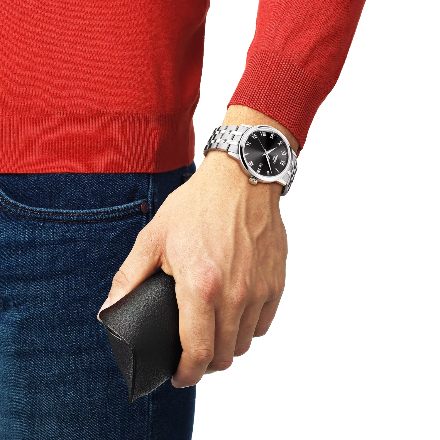 Tissot Classic Dream 42mm Black Dial Steel Bracelet Mens Watch - Berry's Jewellers