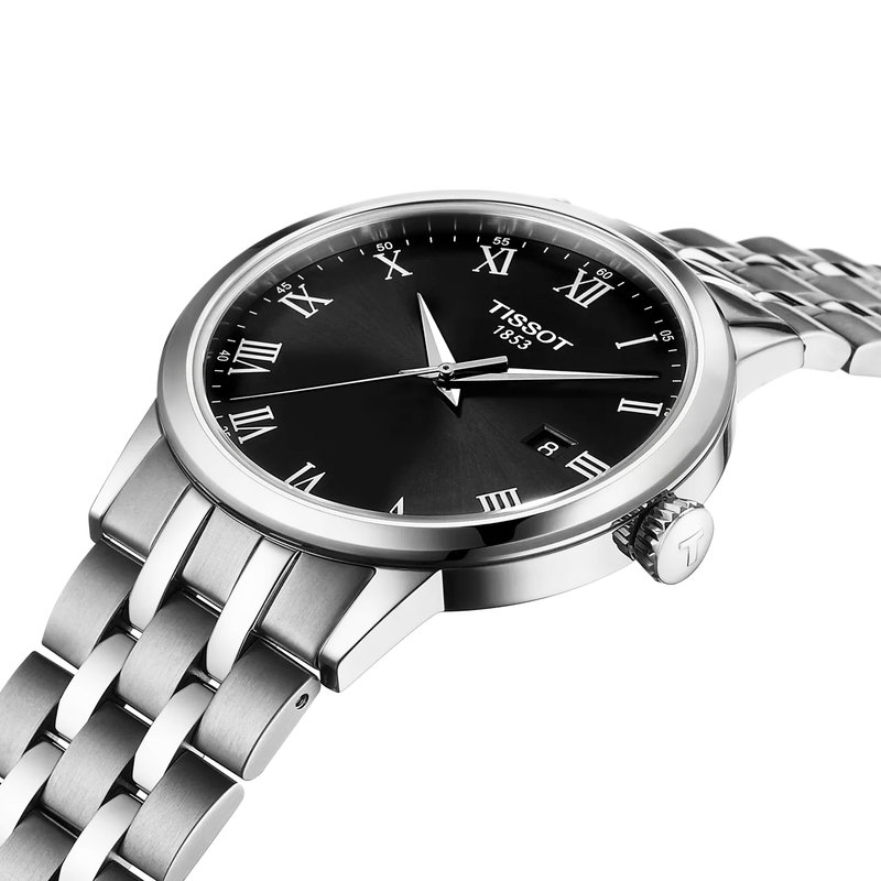 Tissot Classic Dream 42mm Black Dial Steel Bracelet Mens Watch - Berry's Jewellers