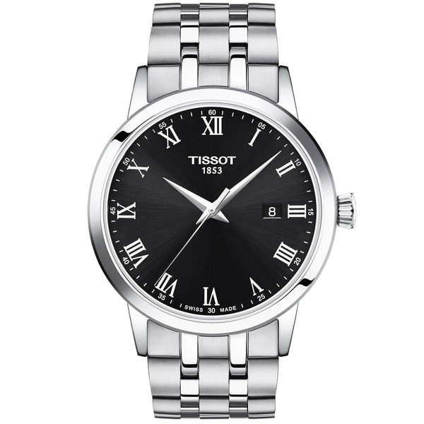 Tissot Classic Dream 42mm Black Dial Steel Bracelet Mens Watch - Berry's Jewellers