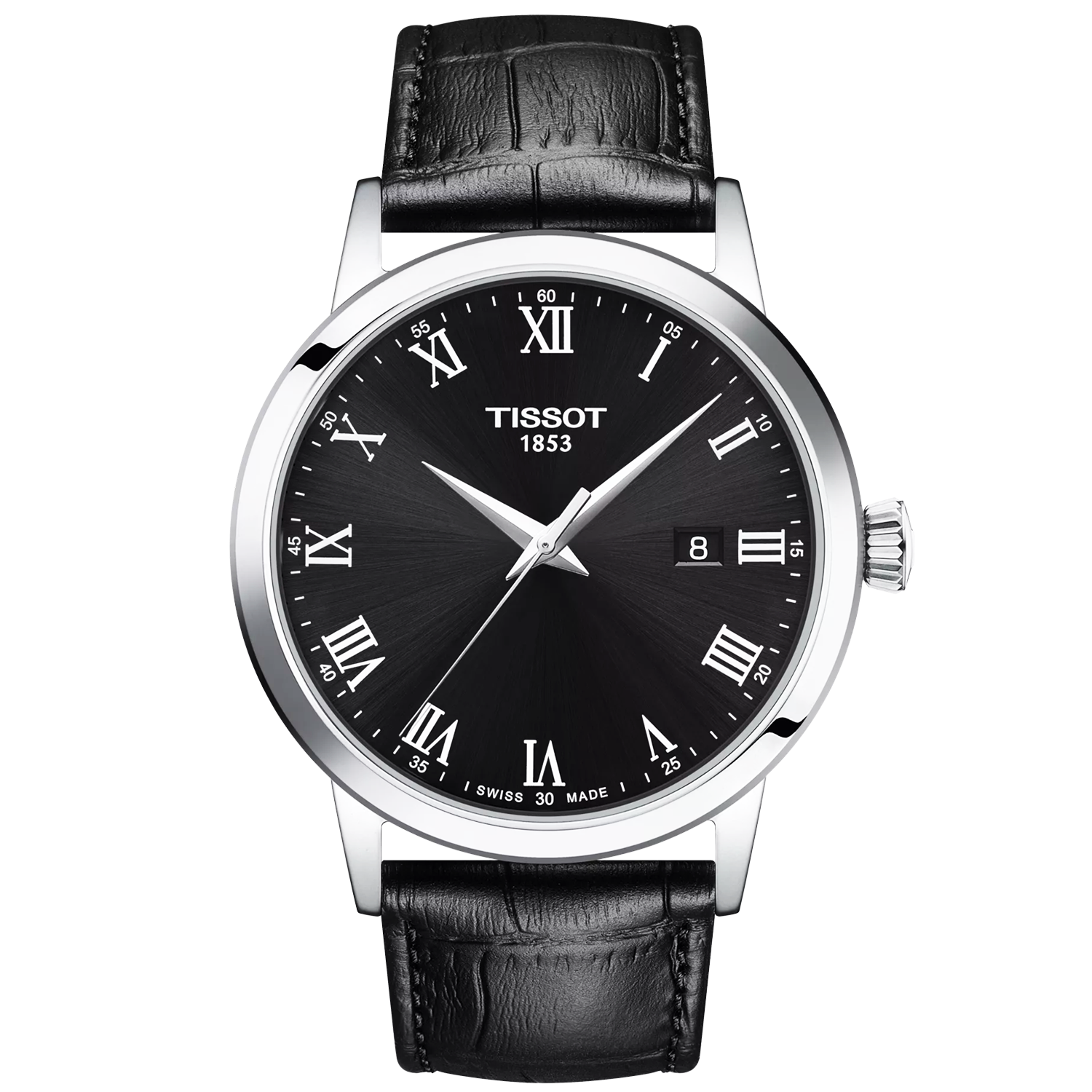 Tissot Classic Dream 42mm Black Dial Black Strap Mens Watch - Berry's Jewellers
