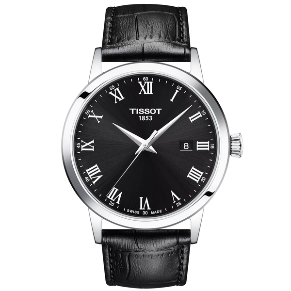 Tissot Classic Dream 42mm Black Dial Black Strap Mens Watch - Berry's Jewellers