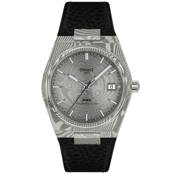 PRX Damascus 38mm Powermatic 80 Automatic Strap Watch