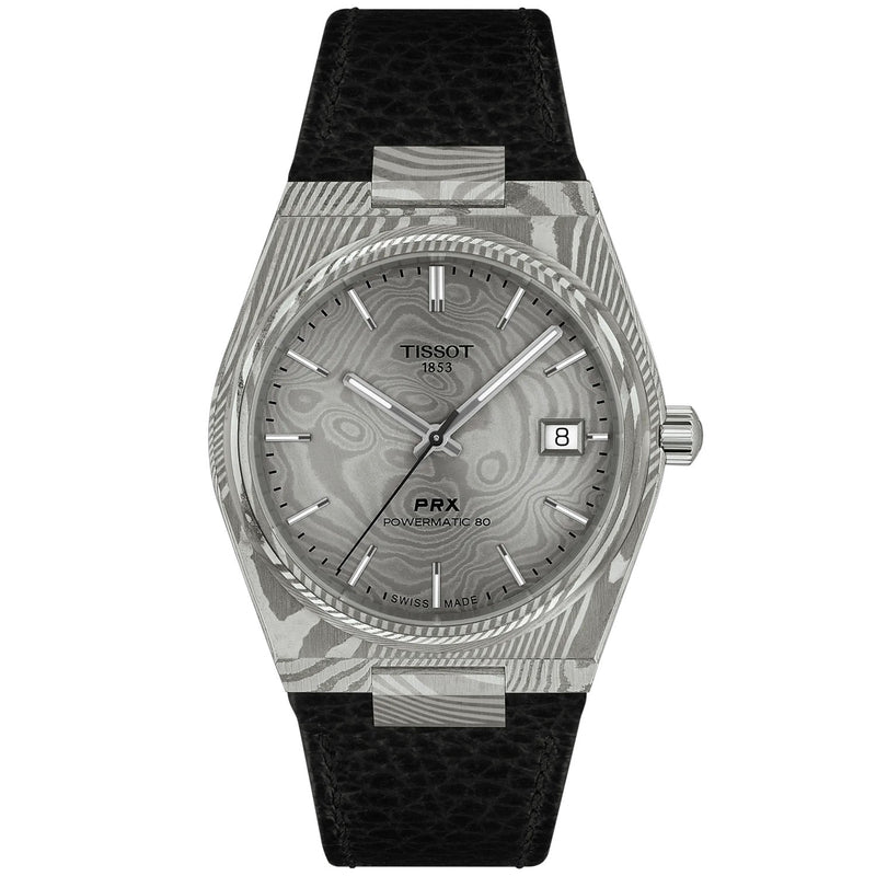 PRX Damascus 38mm Powermatic 80 Automatic Strap Watch