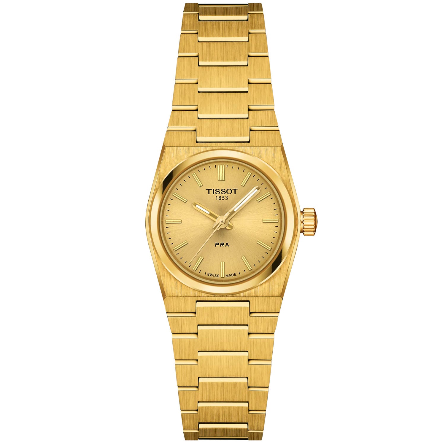 Tissot PRX 25mm Yellow PVD Dial Bracelet Watch - Berry's Jewellers