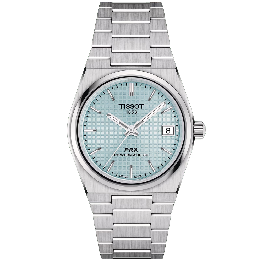 PRX Steel 35mm Ice Blue Dial Automatic Men's Bracelet Watch