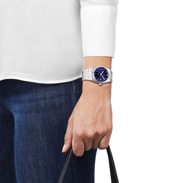 Tissot PRX 35mm Blue Dial Steel Bracelet Watch - Berry's Jewellers
