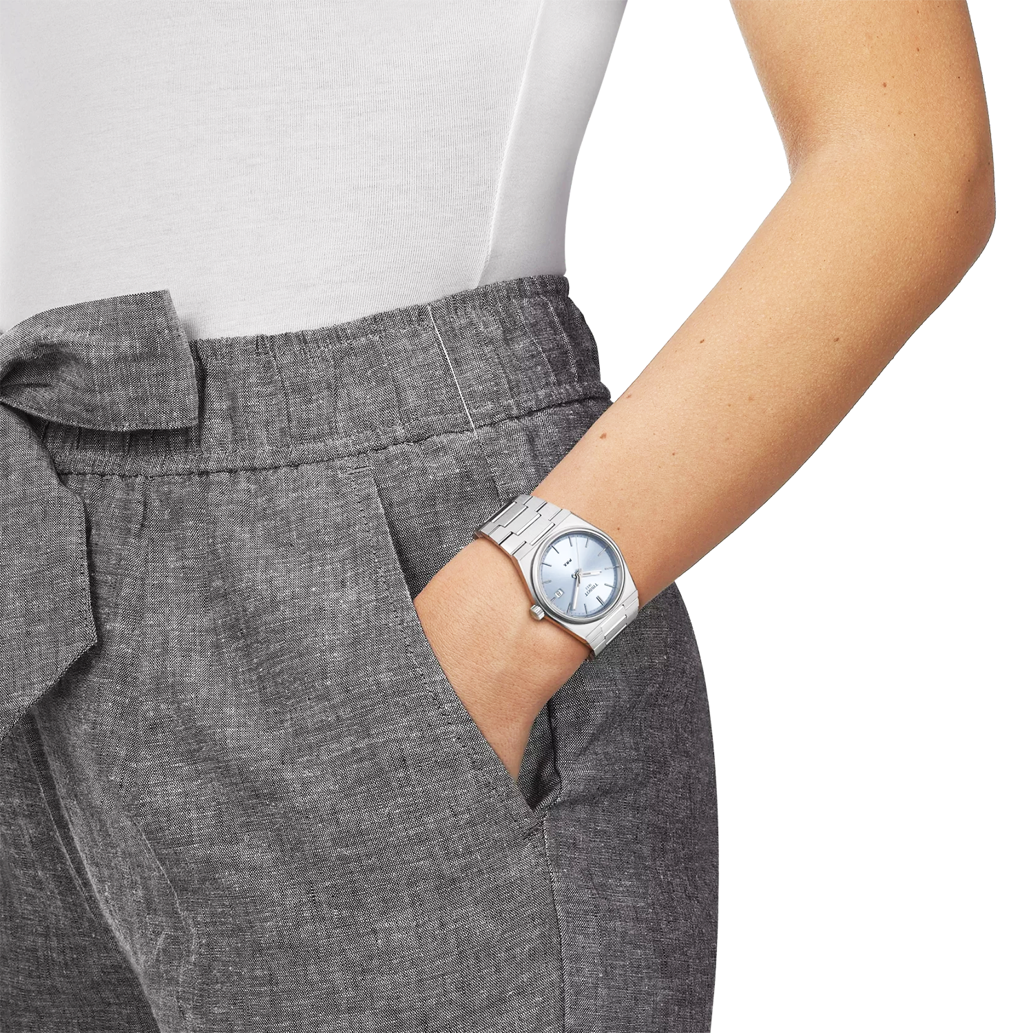 PRX 35mm Ice Blue Dial Steel Bracelet Watch