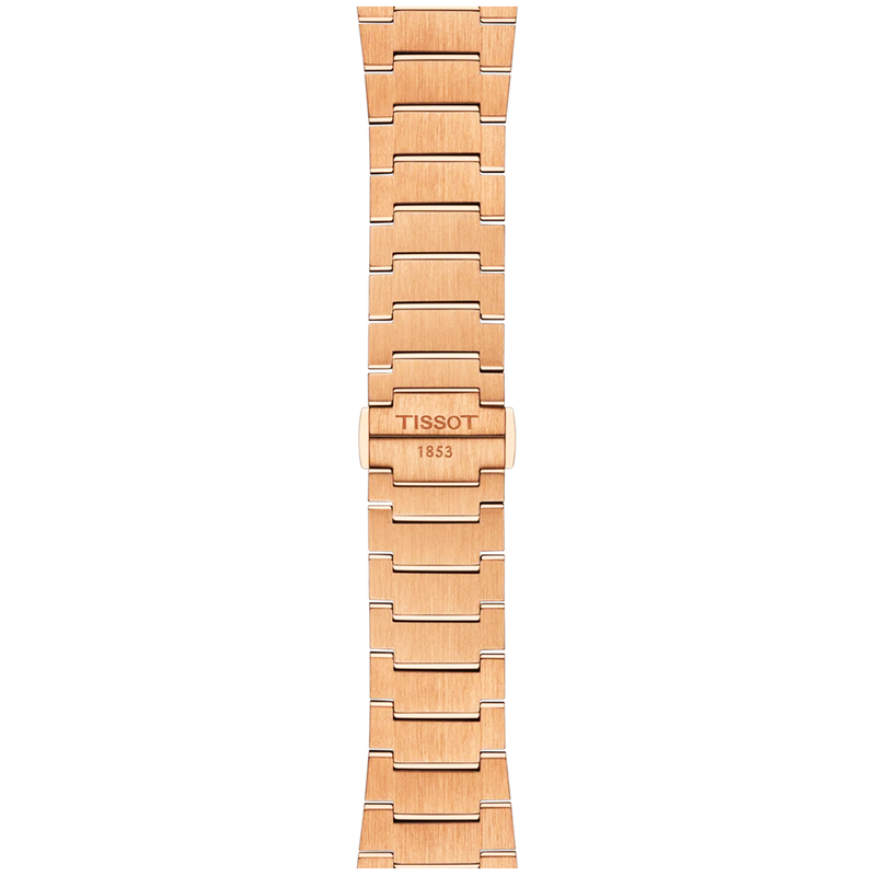 Tissot PRX 40mm Blue Dial Rose Gold PVD Bracelet Automatic Watch - Berry's Jewellers