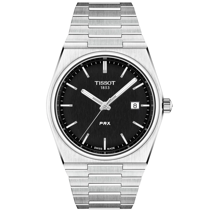 Tissot PRX 40mm Black Dial Steel Bracelet Mens Watch - Berry's Jewellers