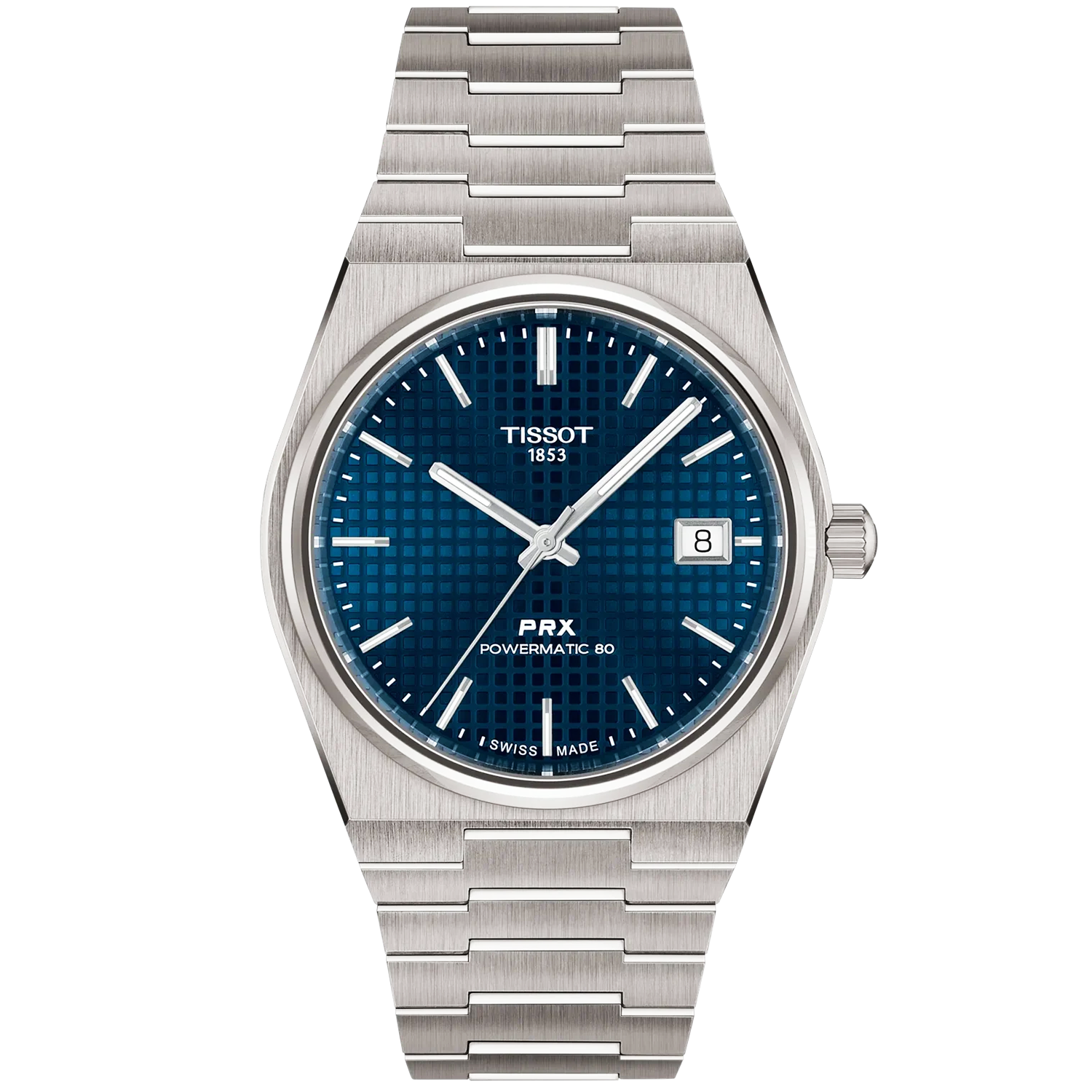 PRX 38mm Titanium Blue Dial Bracelet Automatic Watch