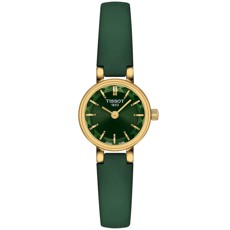 Tissot Lovely 19.50mm Green Dial Quartz Strap Watch - Berry's Jewellers