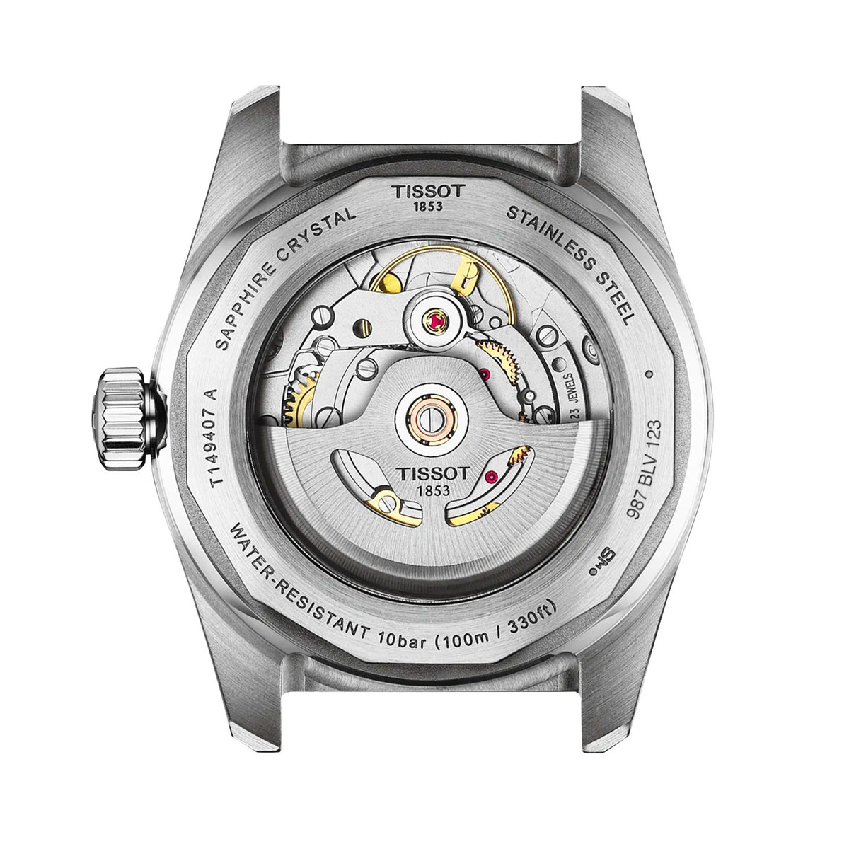 Tissot PR516 38mm White Dial Steel Bracelet Automatic Mens Watch - Berry's Jewellers