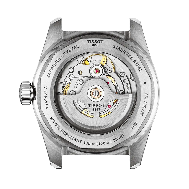 Tissot PR516 38mm Black Dial Steel Bracelet Automatic Mens Watch - Berry's Jewellers