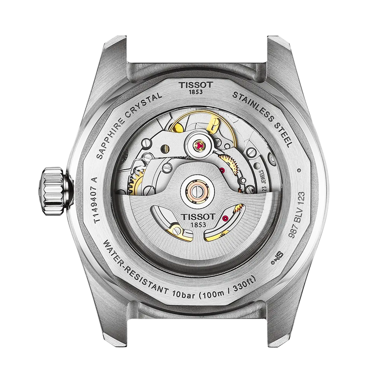 Tissot PR516 38mm White Dial Two-Tone Bracelet Automatic Mens Watch - Berry's Jewellers