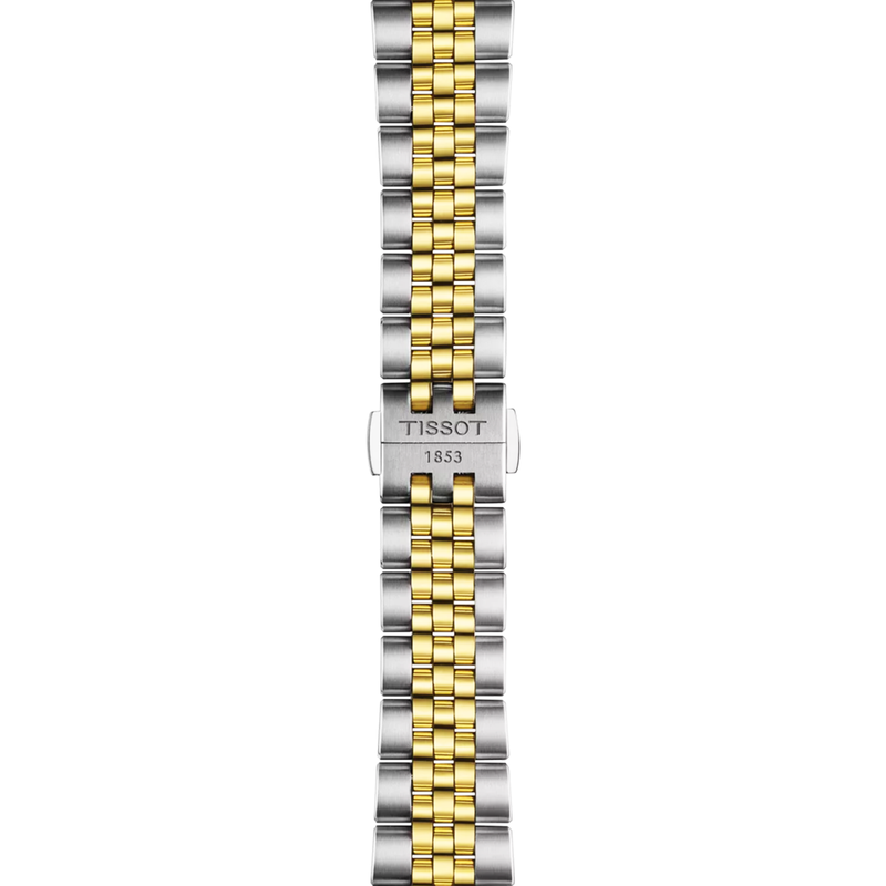 Tissot PR516 38mm White Dial Two-Tone Bracelet Automatic Mens Watch - Berry's Jewellers